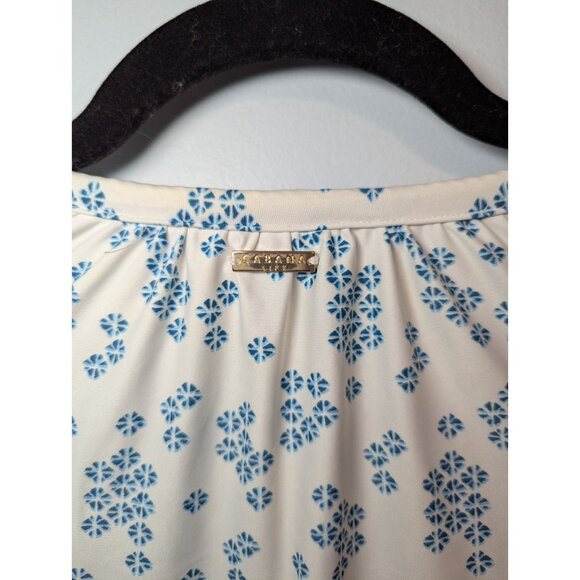 Cabana Life Womens L Colorful Peasant Cover Up Dress Resort Swim Blue Orange - Picture 7 of 10